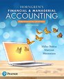 Horngren's Financial  Managerial Accounting The Financial Chapters Plus MyLab Accounting with Pearson eText  Access Card Package