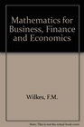 Mathematics for Business Finance and Economics