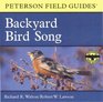 Peterson Field Guides Backyard Bird Song