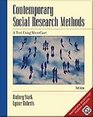 Contemporary Social Research Methods A Text Using MicroCase Text Only