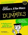 Microsoft Office v10 for Macs for Dummies