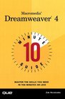 10 Minute Guide to Macromedia Dreamweaver 4