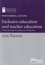 Inclusive Education and Teacher Education A Basis for Hope or a Discourse of Delusion