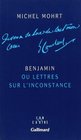 Benjamin ou Lettres sur linconstance