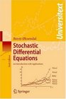 Stochastic Differential Equations  An Introduction with Applications
