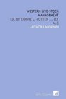 Western livestock management ed by Ermine L Potter