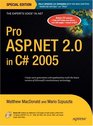 Pro ASPNET 20 in C 2005 Special Edition