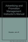 Advertising and Promotion Management Instructor's Manual