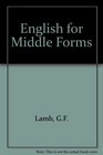 English for Middle Forms