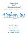 Mathematics in Life Society and the World Study Guide and Solutions Manual