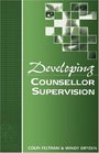 Developing Counsellor Supervision