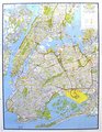 NYC 5 Boro Wall Map Laminated