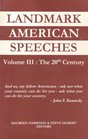 Landmark American Speeches The 20th Century