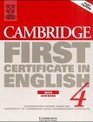Cambridge First Certificate in English 4 Student's Book with Answers