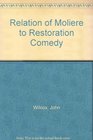 Relation of Moliere to Restoration Comedy
