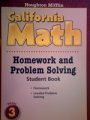 California Math Grade 3 Homework and Problem Solving Student Book