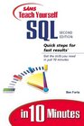 Sams Teach Yourself SQL in 10 Minutes (2nd Edition)