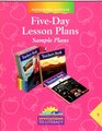 Five Day Lesson Plans Sample Plans