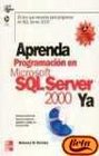 Aprenda Programacion En Microsoft SQL Server 2000