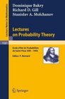 Lectures on Probability Theory Ecole d'Ete de Probabilites de SaintFlour XXII  1992