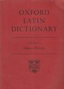 Oxford Latin Dictionary Fascicle 5 Ed Glare