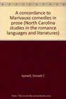 A concordance to Marivaux's comedies in prose Four Volumes