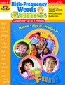 HighFrequency Words Center Games Level A