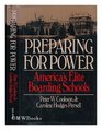 Preparing for power America's elite boarding schools