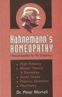 Hahnemann and Homoeopathy