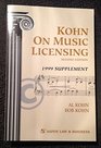 Kohn on Music Licensing 1999 Supplement