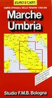 Carte stradali delle regioni 1300000 Con elenco dei comuni componente nautica e pianta delle citta di Ancona e Perugia