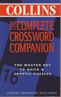 THE COMPLETE CROSSWORD COMPANION THE MASTER KEY TO QUICK  CRYPTIC PUZZLES