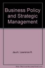 Business Policy and Strategic Management