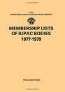 Membership Lists of IUPACBodies 19771979