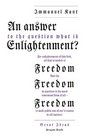 An Answer to the Question 'What is Enlightenment'