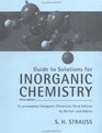 Solutions Manual for Inorganic Chemistry Third Edition