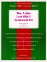 The Alpha Last Will and Testament Kit Special Book Edition With Removable Forms