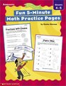 Fun 5Minute Math Practice Pages Grades 45