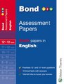 Bond Assessment Papers Sixth Papers in English 1213 Years