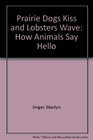 Prairie Dogs Kiss and Lobsters Wave: How Animals Say Hello