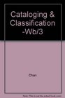 Cataloging  Classification Wb/3