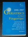 Geriatrics At Your Fingertip  20062007 Edition