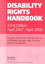 DISABILITY RIGHTS HANDBOOK A GUIDE TO BENEFITS AND SERVICES FOR ALL DISABLED PEOPLE THEIR FAMILIES CARERS AND ADVISORS