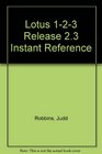 Lotus 123 Release 23 Instant Reference
