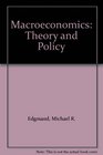 Macroeconomics Theory and Policy