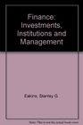 Finance Investments Institutions and Management