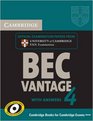 Cambridge BEC 4 Vantage Selfstudy Pack  Examination Papers from University of Cambridge ESOL Examinations