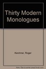 Thirty Modern Monologues