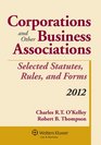 Corporations  Other Business Associations2012 Statutory Supplement