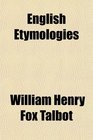 English Etymologies